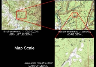 Image of various map scales